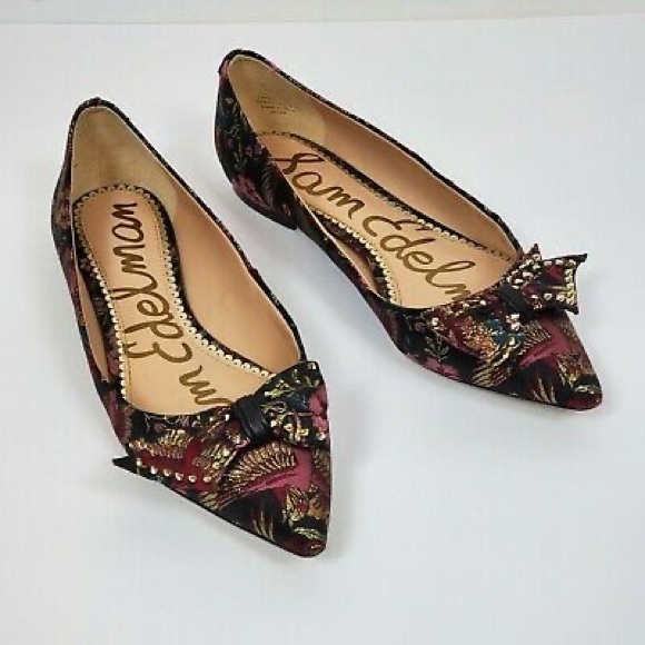 Sam Edelman Shoes - Sam Edelman RAISA Jacquard Studded Pointy Flats 5